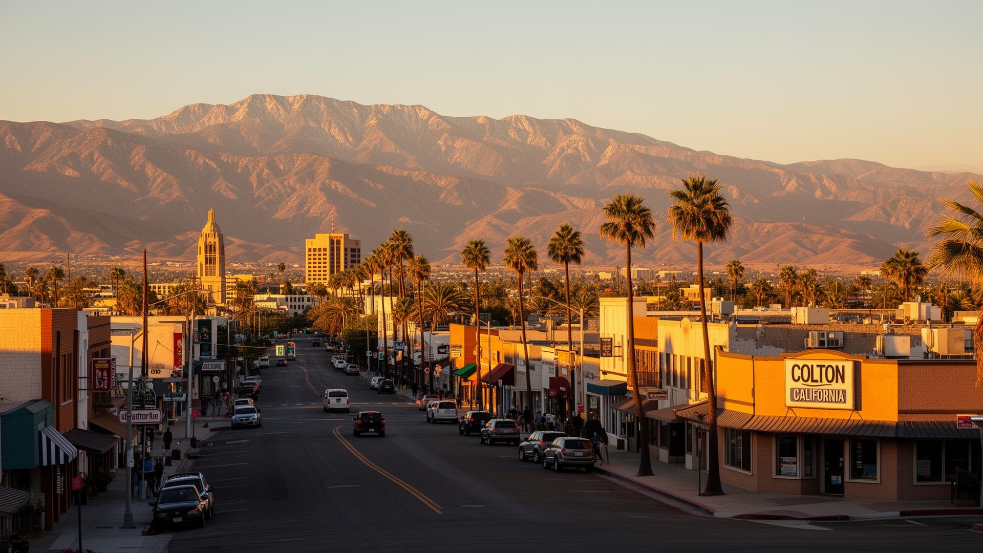 Colton, California skyline